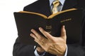 Preacher with Bible Royalty Free Stock Photo