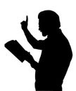 Preacher Teaching from Bible Royalty Free Stock Photo