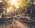 Preah Khan Temple, Siem Reap, Cambodia. Royalty Free Stock Photo