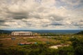 Newly casino resort hotel building at Chong Arn Ma, Thai-Cambodia border crossing (called the An Ses in Cambodia) opposite to Ubon Royalty Free Stock Photo