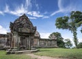 Preah vihear famous ancient temple ruins landmark in cambodia Royalty Free Stock Photo