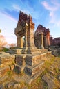 Preah Vihear Temple is located in a pleasant environment with an attractive countryside slightly east of the mid section of the Do