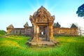 Preah Vihear Temple is located in a pleasant environment with an attractive countryside slightly east of the mid section of the Do