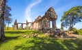 Preah Vihear Temple top at preah vihear mountain located in Preah Vihear Province Cambodia Royalty Free Stock Photo