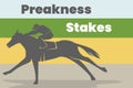 Preakness stakes poster Royalty Free Stock Photo