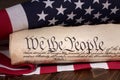 Preamble to the United States Constitution Royalty Free Stock Photo