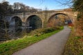 Prebends Bridge above River Wear in Durham City Royalty Free Stock Photo