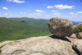 Precarious rock in Shenandoah National Park