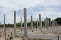Precast concrete foundation in Thailand Royalty Free Stock Photo