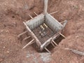 Precast concrete foundation in Thailand Royalty Free Stock Photo