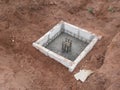Precast concrete foundation in Thailand Royalty Free Stock Photo