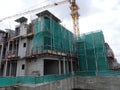 Precast system aluminium formwork used at the construction site as the reusable concrete form-work.