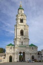 Prechistenskaya Bell Tower close-up. The Kremlin in Astrakhan, Russia Royalty Free Stock Photo