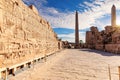 The Precinct of Amun-Re with Obelisk, Karnak Temple, Luxor, Egypt Royalty Free Stock Photo