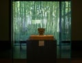 Precious artistic ceramic pot displayed in Suzhou Museum of China