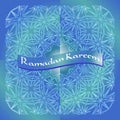 Precious blue background for Ramadan