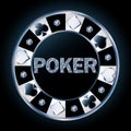 Precious brilliant poker chip