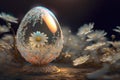 The precious Easter egg with a magical life inside created with Generative AI