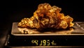 Precious gem, metal ore, mining, gold mine generated by AI Royalty Free Stock Photo
