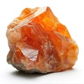 precious gemstone Sunstone on white background