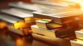 precious gold and silver bars Royalty Free Stock Photo