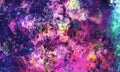 Precious Grunge Multicolored Galaxy Abstract Background