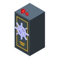 Precious inheritance icon, isometric style