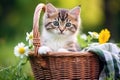 Precious Kittens. Admired Feline Beauties Posing. AI Generated Royalty Free Stock Photo
