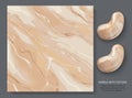 Precious marble of gold color. Modern design template for invitation, web, banner, card, pattern and wallpaper