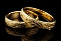 Precious Marry wedding bands. Generate Ai