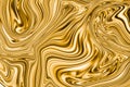 Precious metal flow image. Marble abstract background digital illustration. Liquid gold surface artwork, 3d illustration