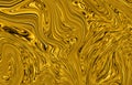 Precious metal flow image. Marble abstract background digital illustration. Liquid gold surface artwork. 3d illustration Royalty Free Stock Photo