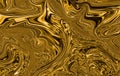 Precious metal flow image. Marble abstract background digital illustration. Liquid gold surface artwork. 3d illustration Royalty Free Stock Photo