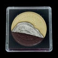 Precious Metal Gold Plated Silver Coin Chocolate Design South Africa African Krugerrand Paul Kruger, Cacao Coins