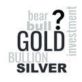 Precious Metals Investment Gold Silver Illustration Royalty Free Stock Photo