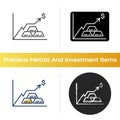 Precious metals price icon