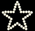 Precious Pearls star shape isolated Royalty Free Stock Photo
