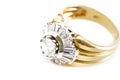 Precious ring with diamonds Royalty Free Stock Photo