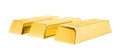 Precious shiny gold bars Royalty Free Stock Photo