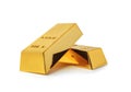 Precious shiny gold bars Royalty Free Stock Photo