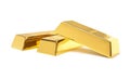 Precious shiny gold bars Royalty Free Stock Photo