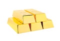 Precious shiny gold bars Royalty Free Stock Photo