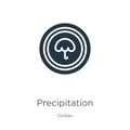 Precipitation icon vector. Trendy flat precipitation icon from zodiac collection isolated on white background. Vector illustration