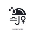 precipitation isolated icon. simple element illustration from zodiac concept icons. precipitation editable logo sign symbol design Royalty Free Stock Photo