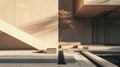 Precise angles, and a muted color palette contribute to a visually balanced. Generative Ai