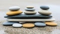 Precise balance highlights a tranquil natural aesthetic typical of Royalty Free Stock Photo