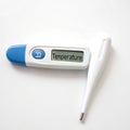 Electronic thermometer isolated on white background Royalty Free Stock Photo