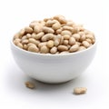 Precise And Lifelike White Beans In A Bowl - Soup Beans Photo
