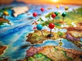 Precise Location Navigation on a TiltShift Map Visualizing Coordinates with Two Markers