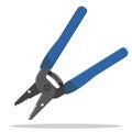 Precise wire stripper hand tool Royalty Free Stock Photo